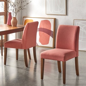 Buylateral Set of 2 Estelle Armless Upholstered Dining Chairs - 1 of 4