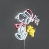 Peanuts 15" Snoopy with Woodstock Flying Hanging Neon Sign - 3 of 4