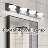 Dolonm Modern Chrome LED Vanity Light, Square Acrylic Lampshades Wall Mount Fixture for Bathroom, Mirror Lighting - 4 of 4