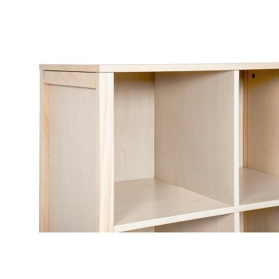 Hudson Playful Angular Legs Washed Natural Kids Cubby Bookcase