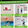 Skirfy Basketball Hoop for Kids, Over The Door Mini Basketball Hoops, Indoor Basketball Set for with 4 Balls, Kids Basketball Toy Red - 4 of 4