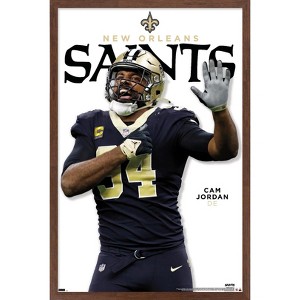 Trends International NFL New Orleans Saints - Cameron Jordan Feature Series 23 Framed Wall Poster Prints - 1 of 4