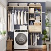 Aheaplus Laundry Room Closet System with Drawer and Hanging Rod, Wall-Mounted Closet Organizer with Adjustable Shelf - 2 of 4