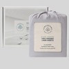 Fabdreams 100% Organic Linen 3-Piece Sheet Set- Stonewashed Finish - 4 of 4