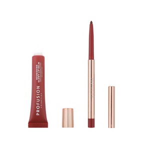 Profusion Cosmetics Lip Treat Duo Soft Matte Creamy Lip Liner (0.01 oz) & Nourishing Glowy Lip Balm ( 0.34 fl oz) - 1 of 4