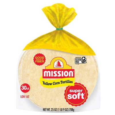 Mission Super Soft Yellow Corn Tortillas - 25oz/30ct