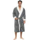 Men's Warm Winter Robe, Plush Fleece Bathrobe