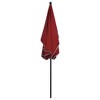 vidaXL Garden Parasol with Pole 82.7"x55.1" Bordeaux Red - 4 of 4