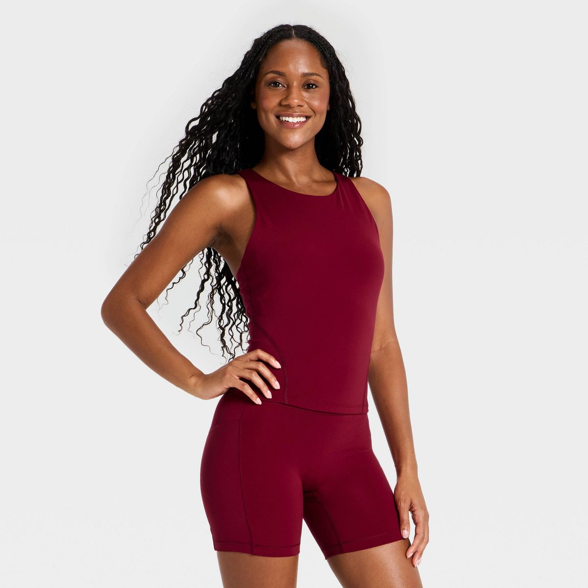 Women's Super Flex High Neck Racerback Support Tank Top - All In Motion™ - thumbnail 9