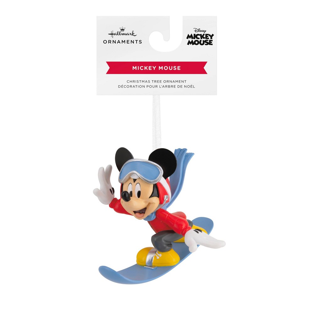 Hallmark Resin Figural Snowboarding Mickey