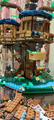  LEGO Ideas Tree House 21318, Model Construction Set for 16 Plus  Year Olds with 3 Cabins, Interchangeable Leaves, Minifigures and a Bird  Figure : Toys & Games