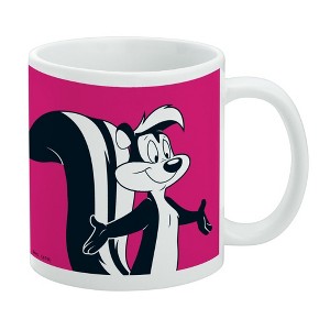 Looney Tunes Pepe Le Pew Ceramic Coffee Mug, Novelty Gift Mugs for Coffee, Tea and Hot Drinks, 11oz, White - 1 of 4