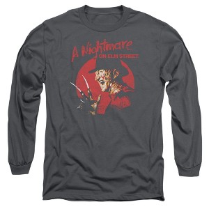 Men’s Nightmare On Elm Street Freddy Circle Long Sleeve T-Shirt - 1 of 4