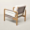 Wood & Rope Outdoor Patio Club Chairs (Set of 2) - Hearth & Hand™ with Magnolia: Weather-Resistant, Removable Cushions - 4 of 4