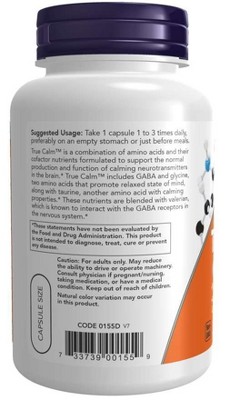 True Calm Orange Vegan Anti-Stress Support Capsules
