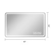 LED Bathroom Mirror,Makeup Mirror With Lights,Wall Mounted Anti-Fog Frameless Cosmetic Mirror With Light,Rounded Square Mirror -The Pop Home - 4 of 4
