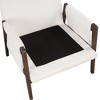 Velvet Upholstered Mid-Century Modern Accent Armchair with Soft Cushioned Seat, Padded Armrests and Solid Rubberwood Frame - 4 of 4