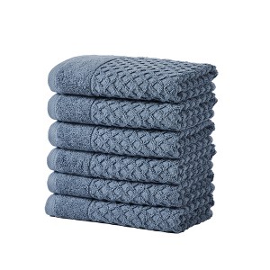 Cotton Quick-Dry Textured Towels - Great Bay Home. - 1 of 4
