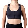 heart&core Shirl Bra, Post-Surgery Racerback Zip Bra, Double Zipper Front - 3 of 4