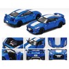Nissan GT-R (RHD) Bayside Blue with White Stripe "50th Anniversary Edition" Ltd Ed 1200 pcs 1/64 Diecast Model Car by Era Car - 2 of 3