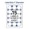 Avery Printable Mailing Seals 1" dia. Clear 480/Pack 05248 - 4 of 4