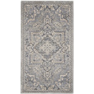 Nourison Home Moroccan Celebration Center Medallion Indoor Area Rug - 2'2" x 3'9" Silver - 1 of 4