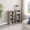 QingMoon 8-Tier Media Tower Rack, Tall Narrow Bookcase Display Bookshelf, Adjustable Shelves, for Living Room, Office, Small Space - 2 of 4