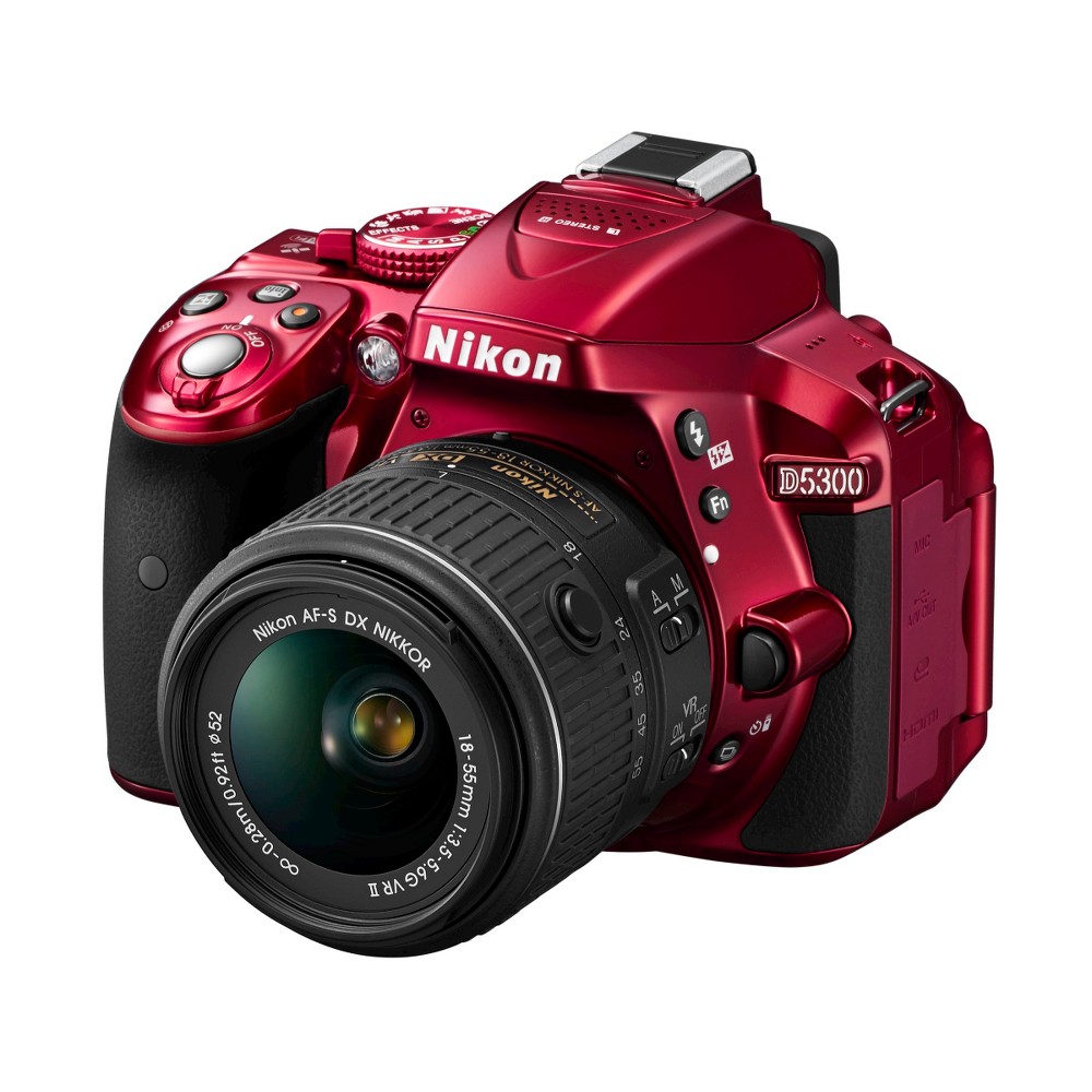 UPC 018208015238 product image for Nikon D5300 24.2MP Digital SLR Camera with 18-55mm VR Lens - Red (1523) | upcitemdb.com