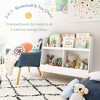 Arceso 2-Tier Kids Bookshelf and Toy Organizer,5 Cubbies, Modern Style, Wood, 32.4x12.5x27.3 inches, 32.5 pounds - 3 of 4