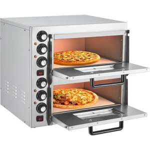 coucheta Countertop Pizza Oven, Stainless Steel Electric Pizza Maker with Dual Heating Tubes, for Home Restaurant - 1 of 4