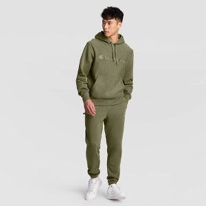 Champion Adult Sizing Embroidered Fleece Hooded Sweatshirt - Burnt