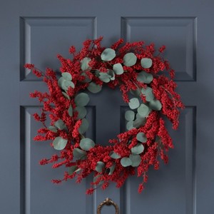 29" EUCALYPTUS/BERRY WREATH - 1 of 1
