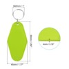 Unique Bargains Blank Vintage Motel Keychain for DIY Ornament Luggage Labels - 2 of 4