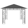 vidaXL Gazebo with Mosquito Net 9.8'x9.8'x9' Anthracite 0.6 oz/ftÂ² - 4 of 4