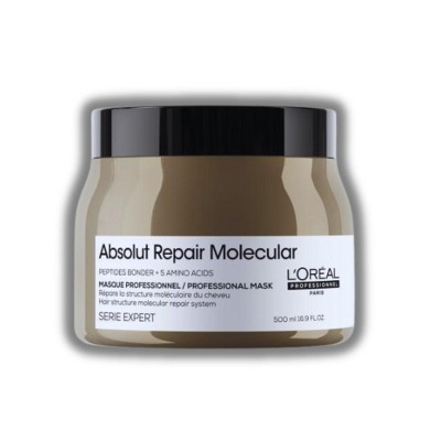 L'oreal Paris Absolut Repair Molecular Professional Mask (16.9 oz XXL) Ultra lightweight formula | Ideal for damaged hair