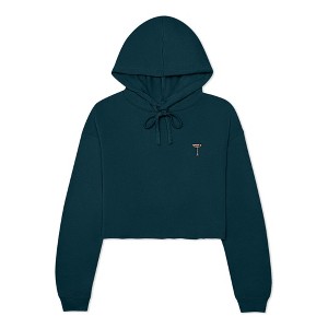 Dalix Espresso Martini Embroidered Hoodie Fleece Long Sleeve Cropped Sweatshirt Pullover Womens - 1 of 4