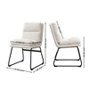 NicBex Set of 2 Modern Upholstered Dining Chair with Sled Base,Comfort Armless Chairs for Kitchen,Living Room - 3 of 4