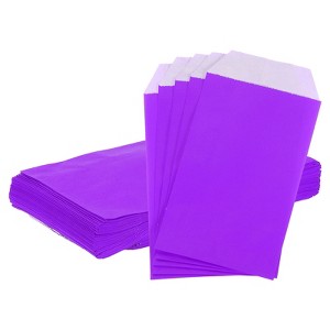 Unique Bargains Greaseproof Kraft Paper Bakery Cookies Candies Pastry Bags 100 Pcs - 1 of 4