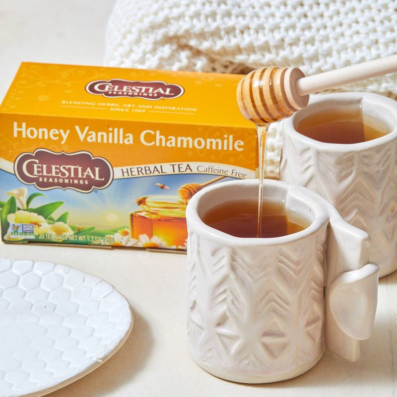 Celestial Seasonings Honey Vanilla Chamomile Caffeine-Free Herbal Tea - 20ct, 5 of 7