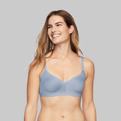 Simply Perfect By Warner's Women's Underarm Smoothing Seamless Wireless Bra  - Blue Tempest Xxl : Target