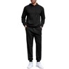 COOFANDY Men's Tracksuits 2 Pieces Waffle Hoodies Sweatsuit Sets Sports Jogging Suit Set - 3 of 4