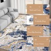COZONY Washable Abstract Rug, Modern Marble Print Low Pile Carpet for Living Room and Office - 3 of 4
