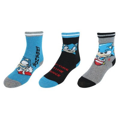 Textiel Trade Kid's Sonic the Hedgehog Time Ring Novelty Socks (3 Pack)
