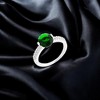 Slickblue Stylish Oval Cubic Zirconia Engagement Ring for Women, 1.8 Ct in Red, Blue, Green, Sizes 5-10 - 2 of 4