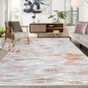 Indoor Decor Modern Abstract Striped Area Rugs for Living Room Bedroom Soft Machine Washable Low Pile Non Slip Foldable Floor Carpet - 2 of 4