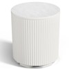 GlasFlength Large Capacity Patio End Tables, Ice Bucket with Lid, Portable Outdoor Drink Cooler Bar, Elegant Design, White, 14.76"x14.76"x16.65" - 2 of 4