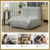 Sapphtopaz Modern Bean Bag Chair with Tufted & High Density Foam Comfy Lazy Chair for Adults & Kids Bean Bag Sofa for Living Room, Bedroom - 3 of 4