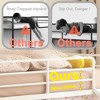 ORRD Twin Loft Bed with Slide & Play Curtain, Kids Bunk Bed , 350lb Capacity Metal Frame,White+Blue - 3 of 4