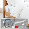 Faunna Bed Lock Sheet Holders, Upgrade Straps Keep Sheets Firm & Tight, Fitted Sheet Clips for Corners, Easy One-Time Installation, Grey - 3 of 4