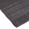 Moda at Home 6pc Marbella Hand Towels Steel Gray - 3 of 3